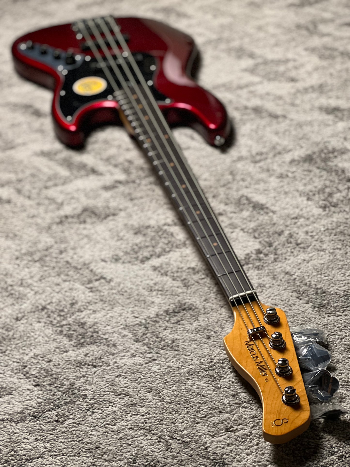 Sire Marcus Miller V3-4 New Gen Electric Bass Guitar in Candy Apple Red