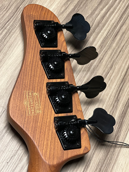 Schecter Model-T 4 Exotic in Black Limba W23091204