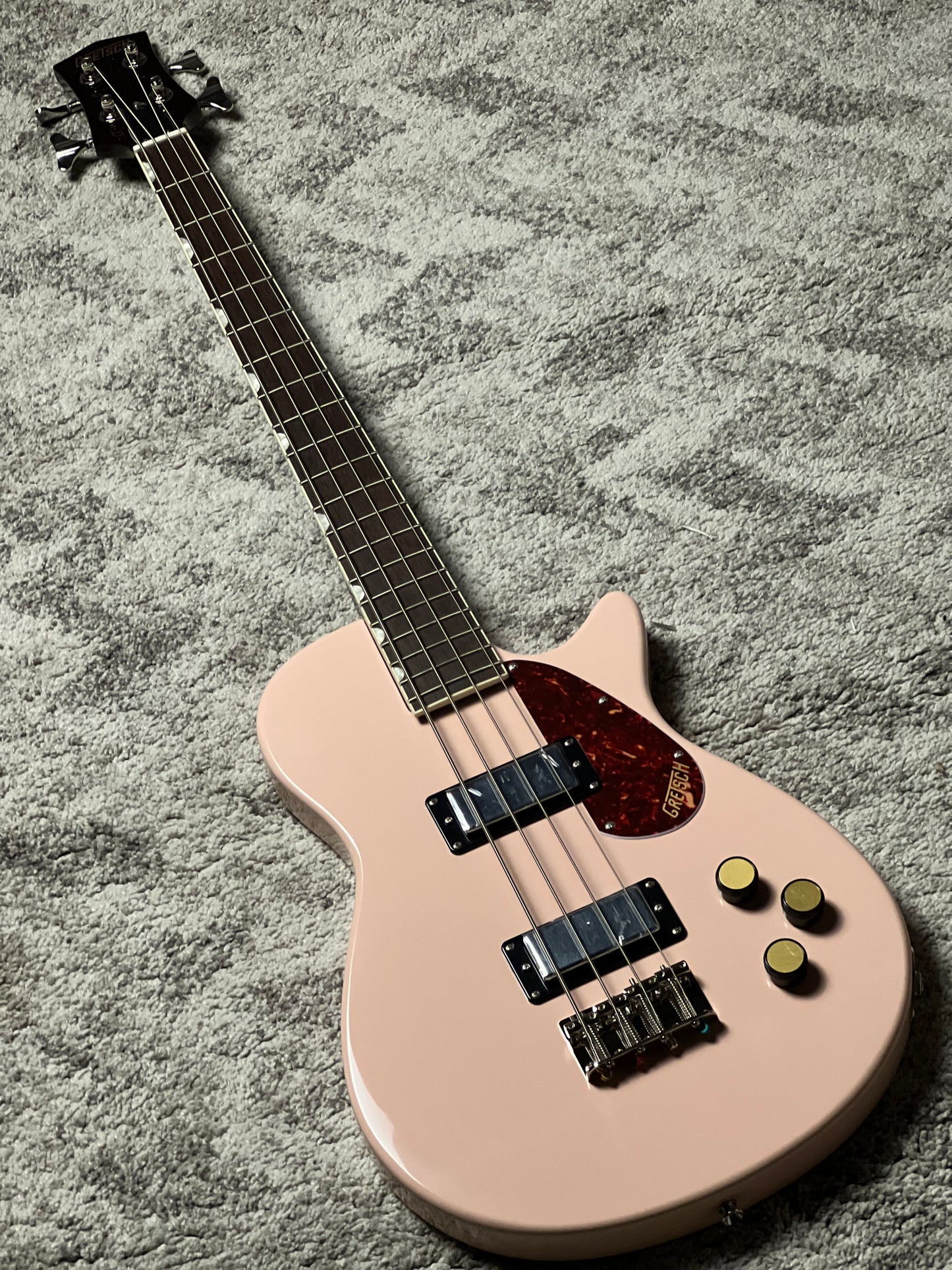 Gretsch Streamliner Jet Club Bass Single-Cut with Laurel FB in Shell Pink