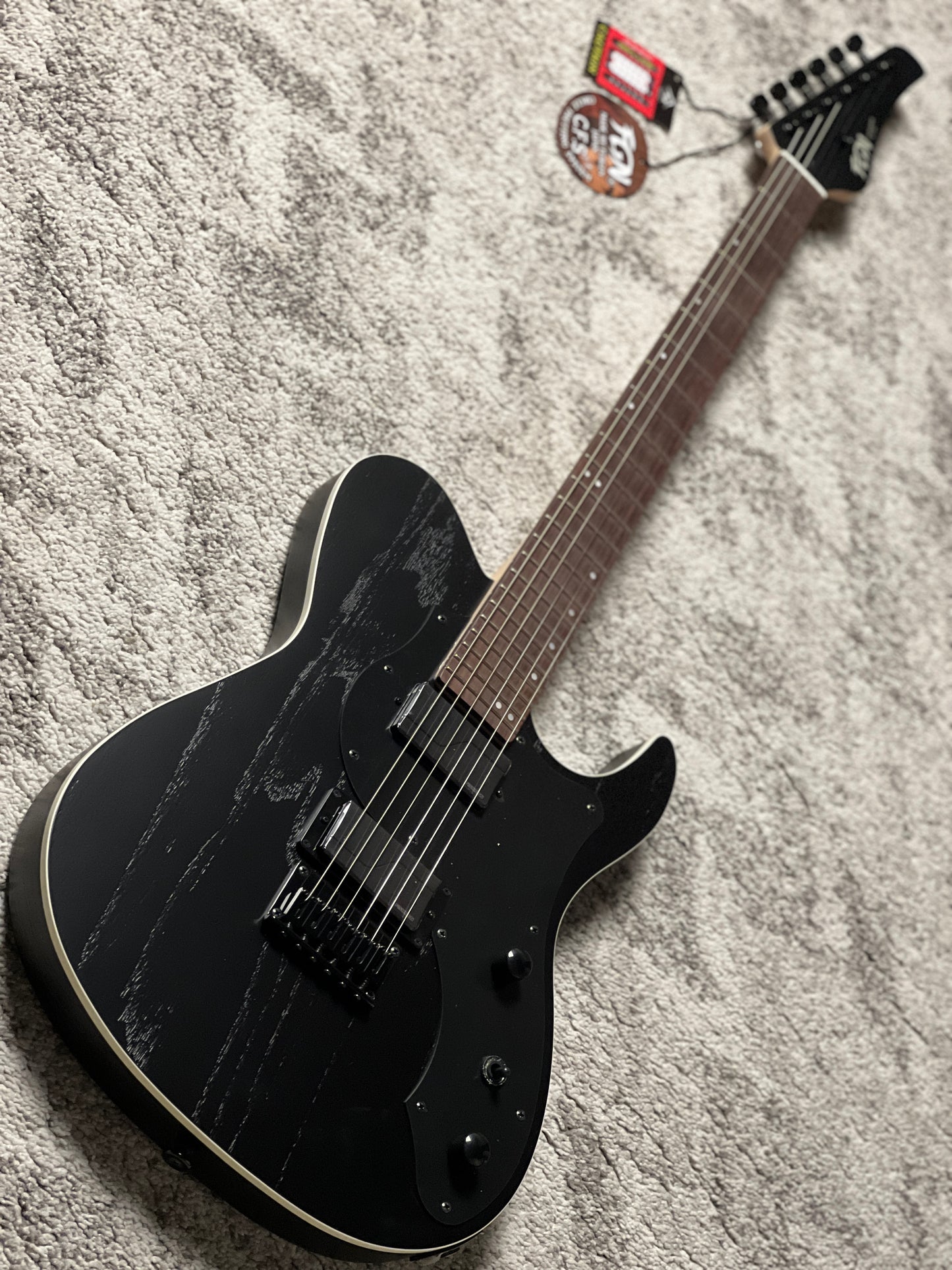 Fujigen FGN J-Standard Iliad JIL-ASH-DE664R OPB in Open Pore Black with Fishman Fluence