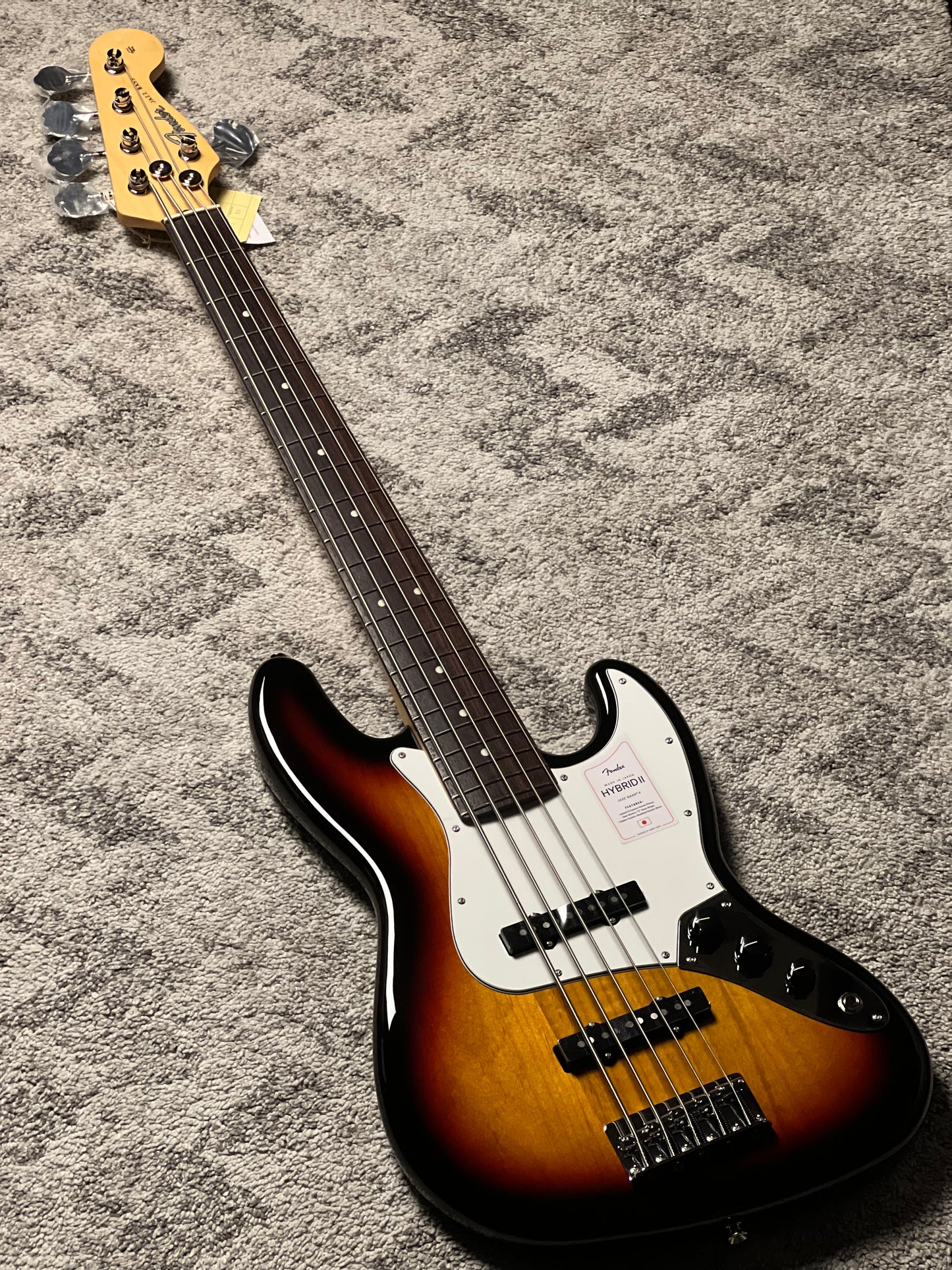 กีต้าร์ Fender Japan Hybrid II Jazz Bass V พร้อม RW FB สี Sunburst 3 สี