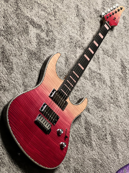 Dhatarattha Custom DST HH Flame in Magenta Surf with Rosewood FB