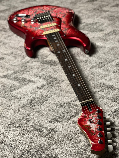Dhatarattha Performance DST HSS in Pink Paisley with Rosewood FB and Nitrocellulose Lacquer Relic