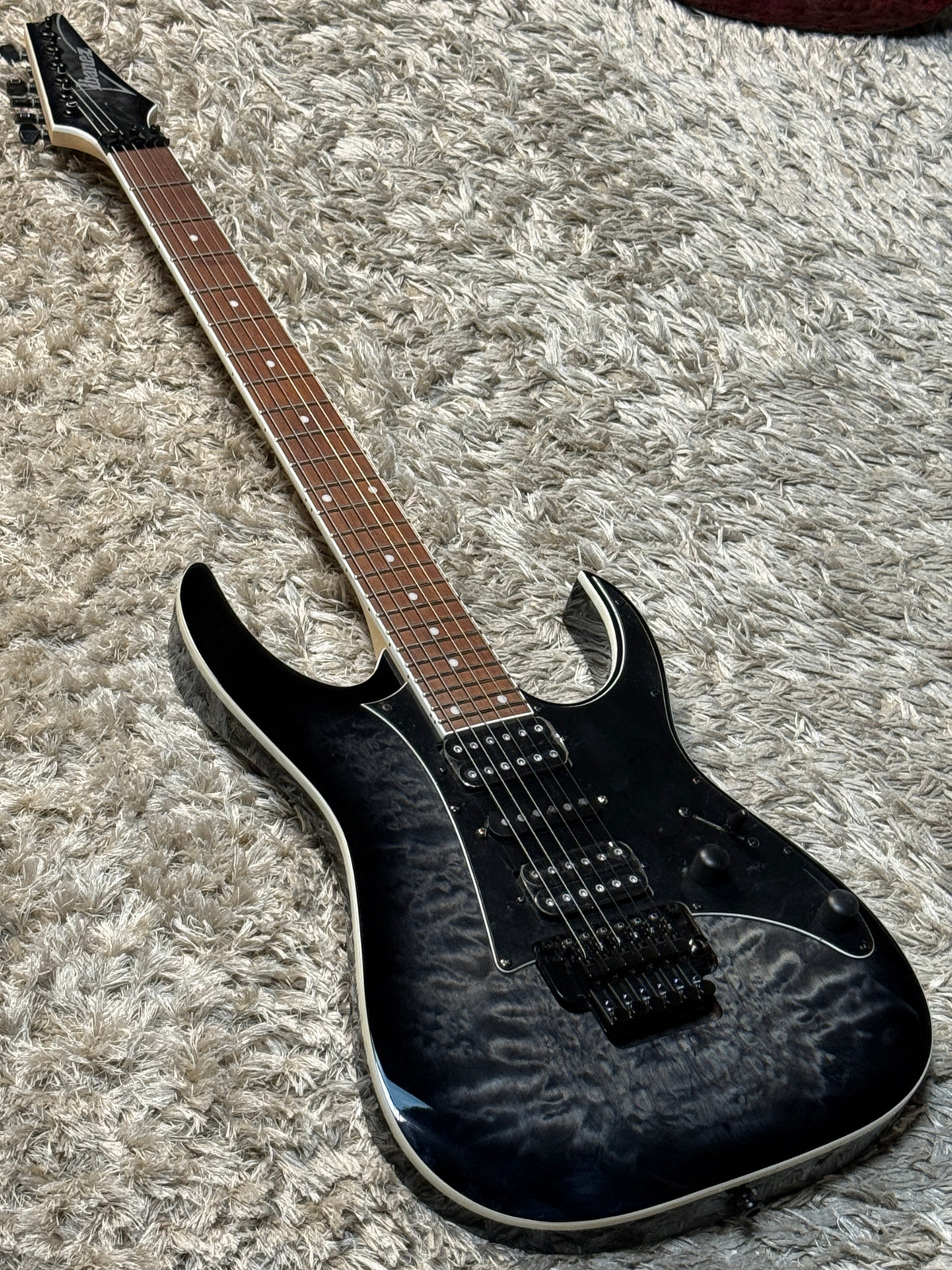 Ibanez RG450QMB-TGB in Transparent Gray Burst I261000621 (USED)