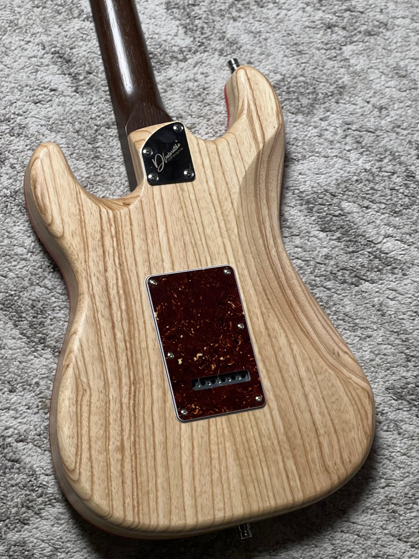 Dhatarattha Custom Classic DST HSS in Natural Ash with Rosewood Neck and Blooming Lilies Inlay