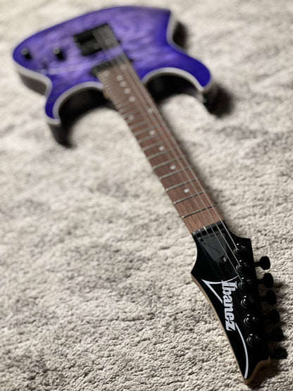Ibanez RG421QM in Cerulean Blue Burst I260810430 (USED)