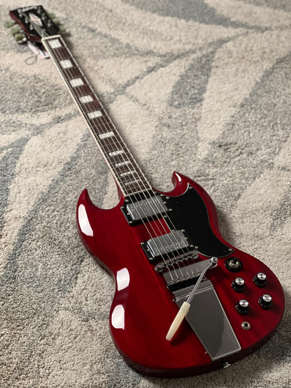 Soloking SG60 Vibrola MKII in Transparent Red Cherry JESCAR (Altered Headstock)