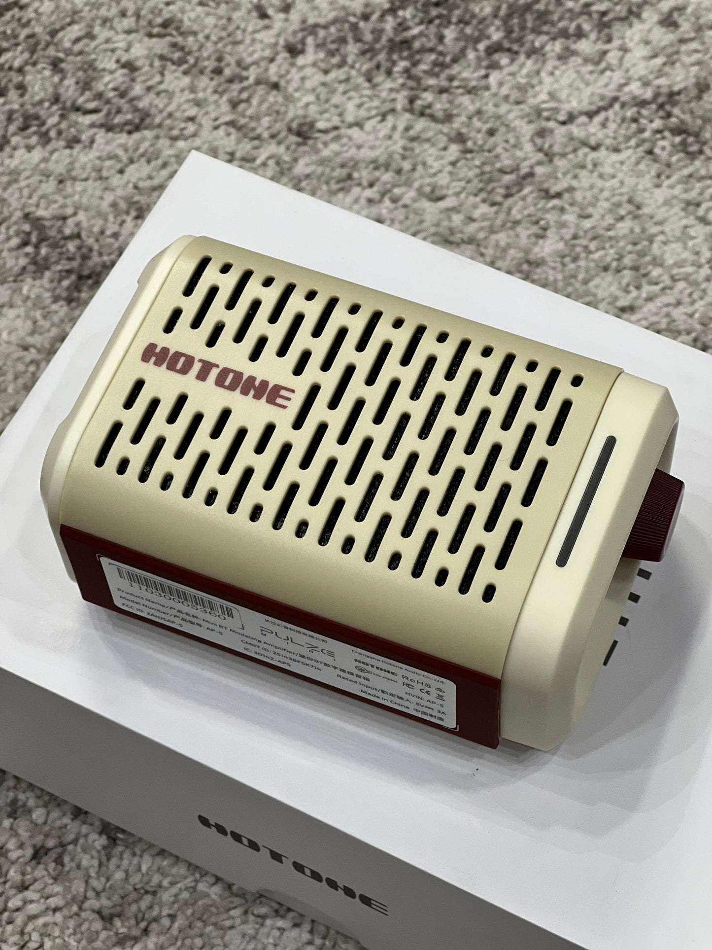 Hotone Pulze Mini BT Modeling Amplifier, White Edition