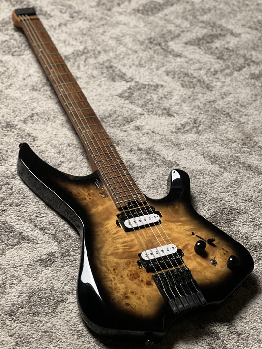 SLX Raptor Model A Headless with Burl Top in Charcoal Burst