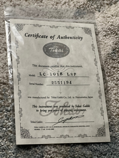 Tokai Love Rock Japan LC-101S in Lavender Sparkle 2551194