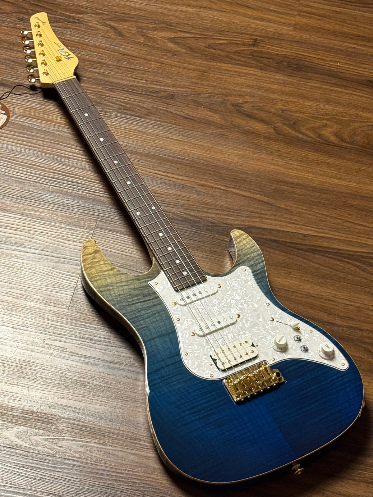 Fujigen FGN Guitars Expert EOS Odyssey in Navy Blue with Hardshell Case F230173
