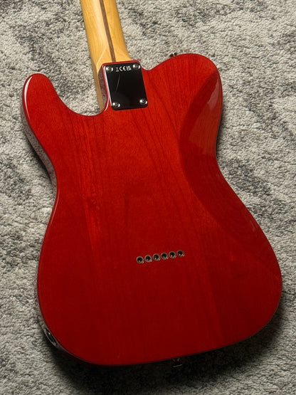 Fender Japan Hybrid II Telecaster with Maple FB in Flame Sunset Orange Transparent JD24010471 (USED)