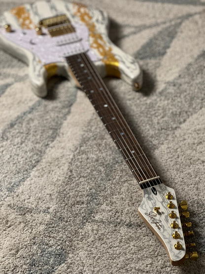 SLX X Dhatarattha Custom DST in White Shmear with Rosewood FB