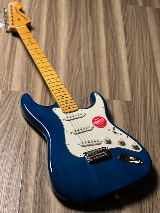 Squier FSR Classic Vibe 70s Stratocaster with Maple FB in Sapphire Blue