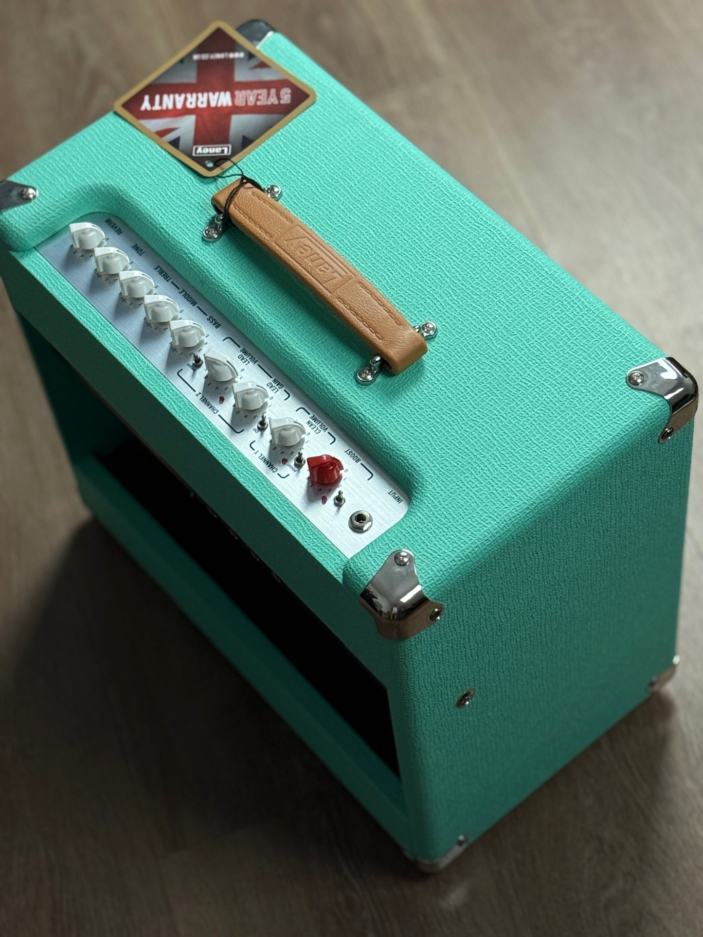 Laney LF Super 60-112 60-watt 1 x 12-inch Solid-state Combo Amplifier in Seafoam Green