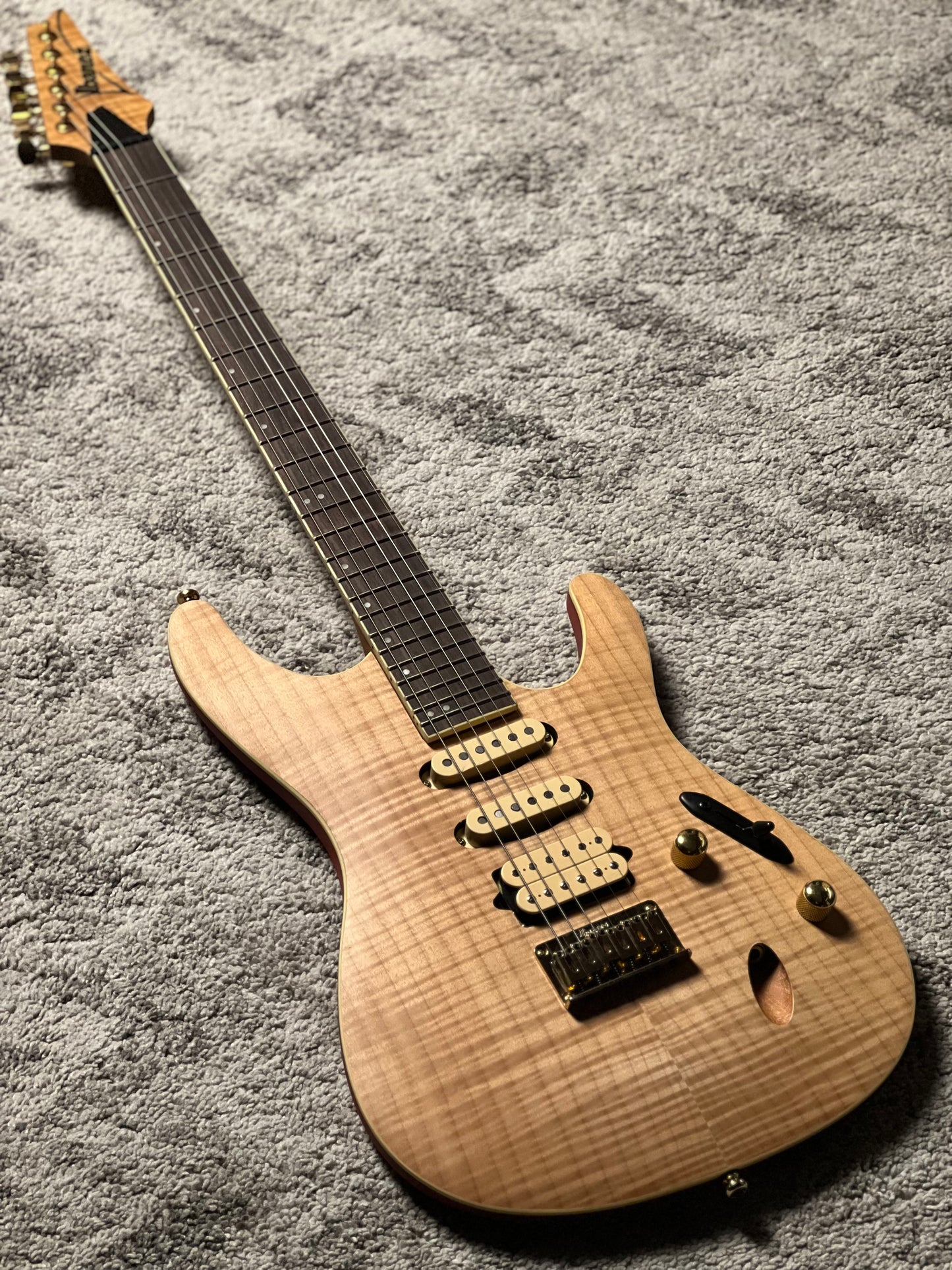 Ibanez SEW761FM-NTF Electric Guitar in Natural Flat I260310943 (USED)