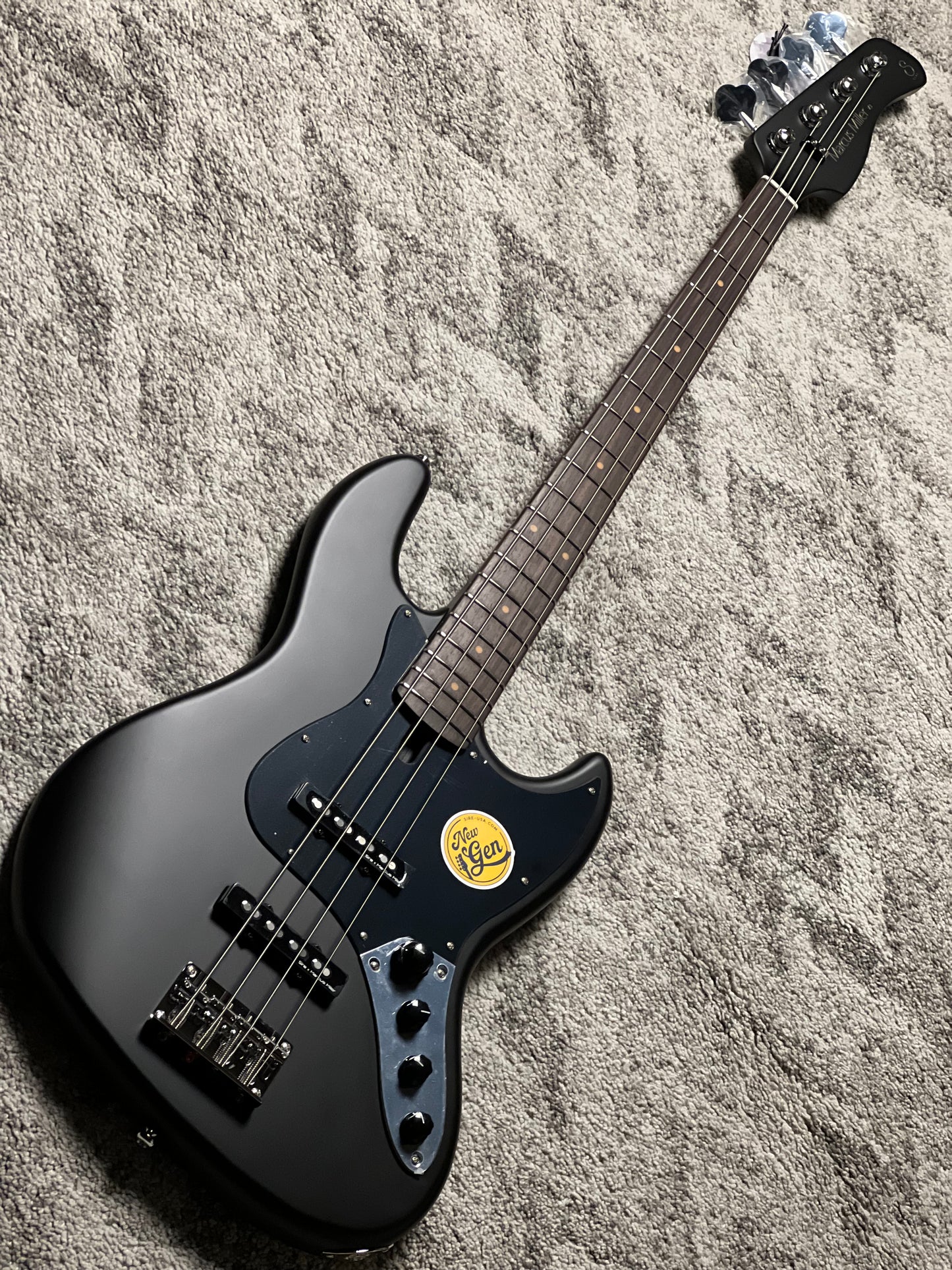 Sire Marcus Miller V3-4 New Gen Electric Bass Guitar in Black Satin