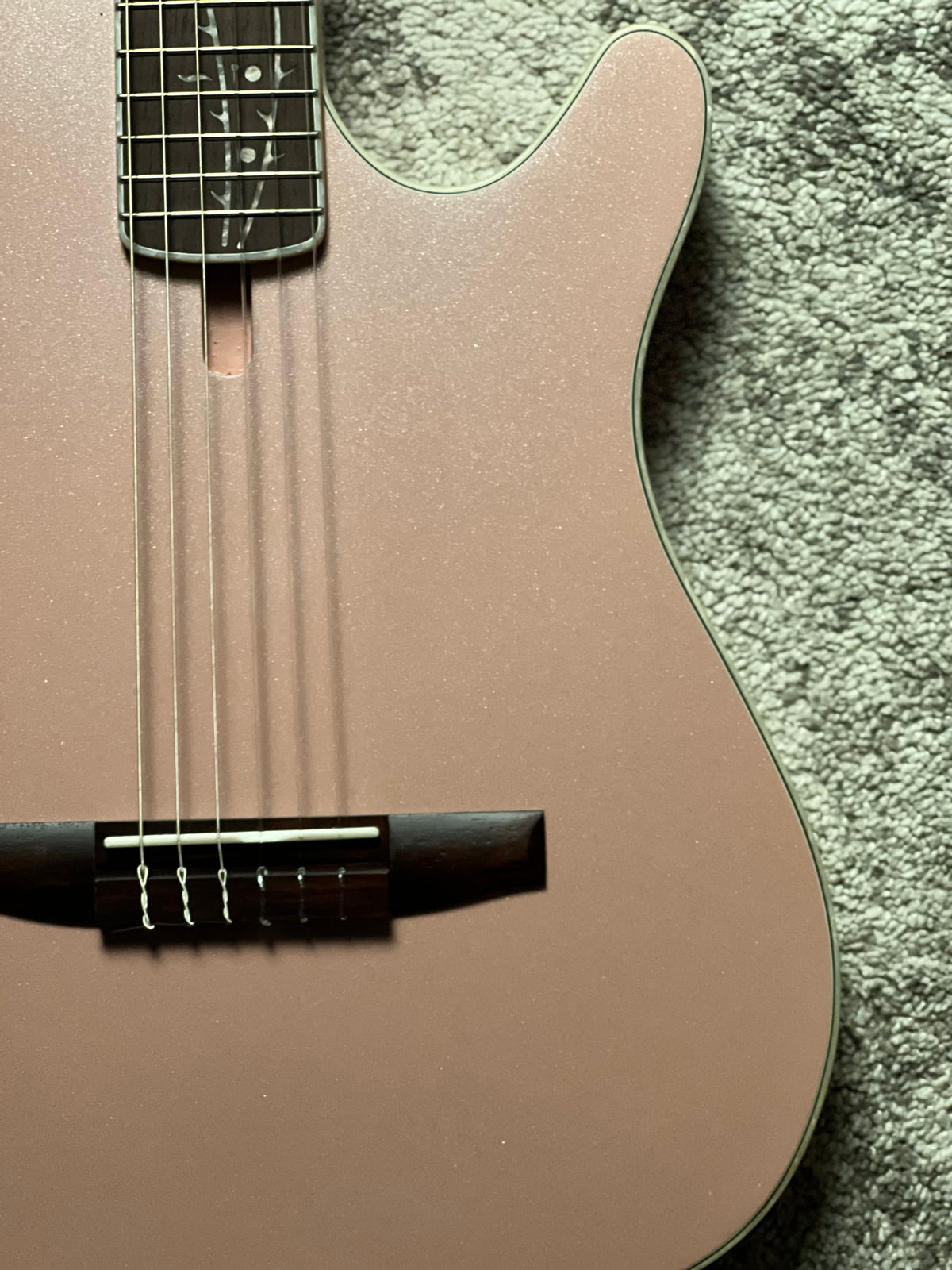 Ibanez TOD10N-PAF Tim Henson Signature Nylon String in Pearl Pink Flat