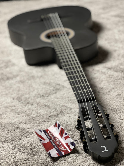 Tanglewood EMETCLE Enredo Madera Elegante Thinline Electro Classical Guitar in Metallic Grey Satin