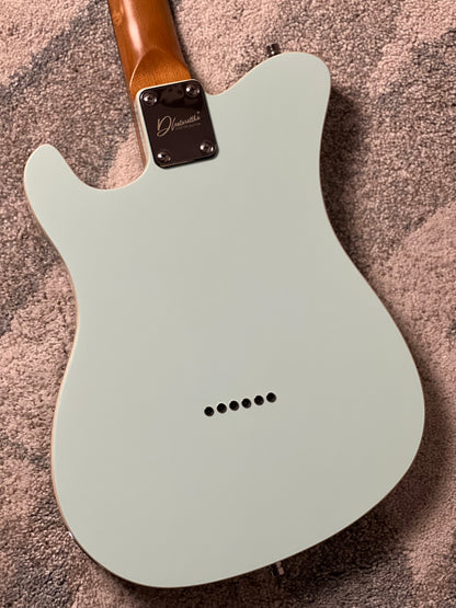 Dhatarattha Custom DTL in Sonic Blue with Rosewood FB and Blue Quilt Pickguard