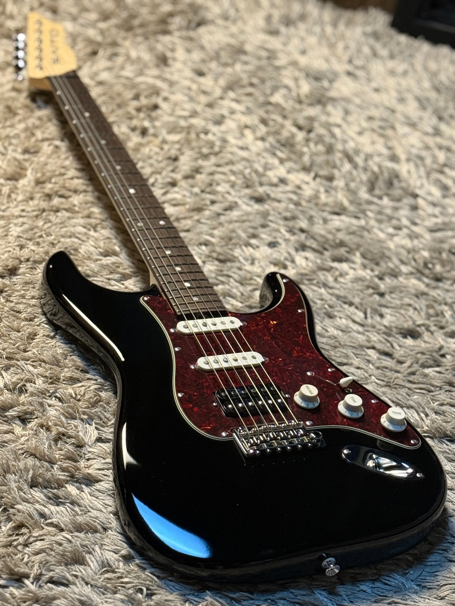 Saito S-622CS SSH Heritage with Rosewood in Black with Tortoise PG 253040