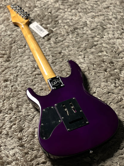 Soloking SM-24 HH QM Shredmaster with Rosewood FB in Black Purple Burst