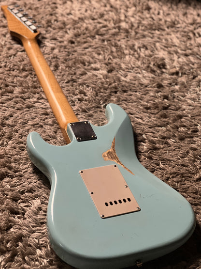 SLX Hawk Antique in Sonic Blue with Nitrocellulose Lacquer