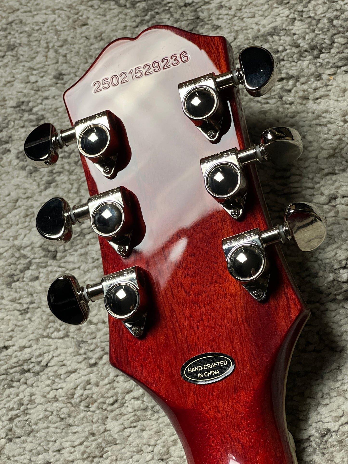 Epiphone Les Paul Custom Figured in Transparent Red w/Premium Gigbag 25021529236