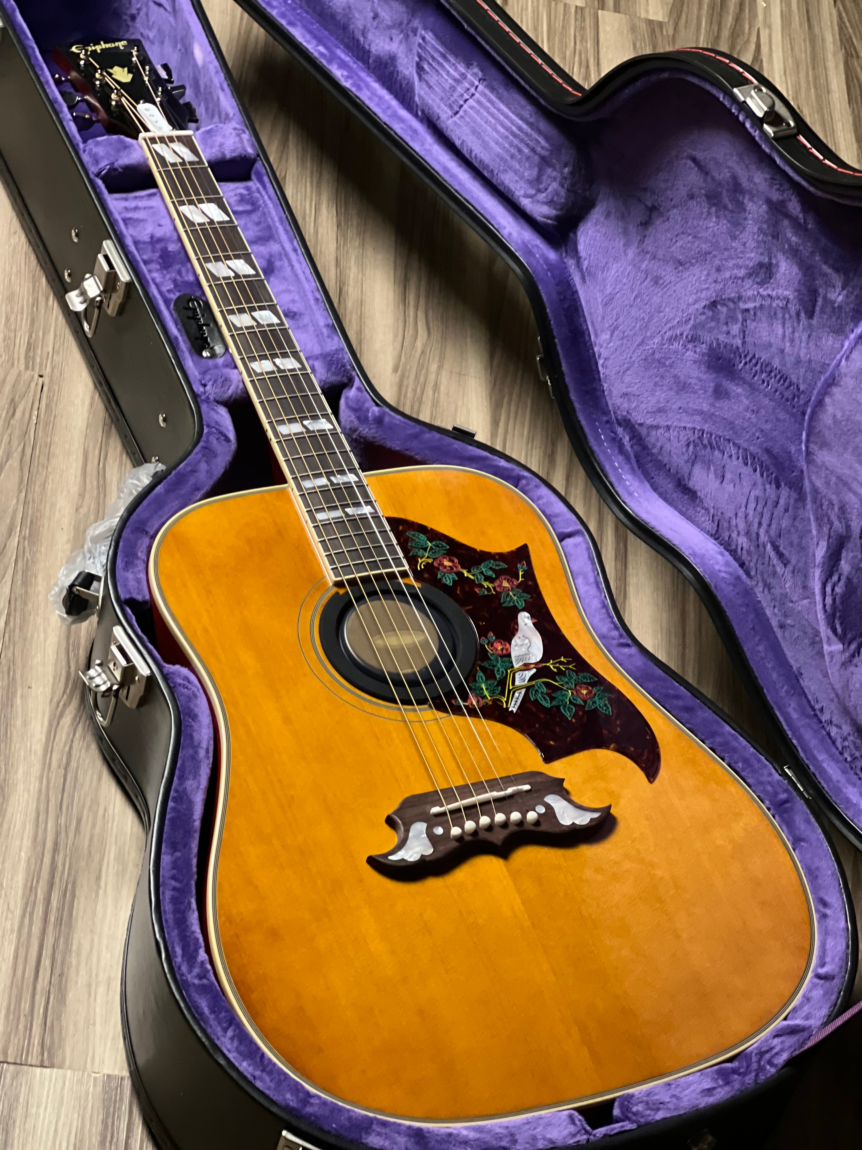 Epiphone 1963 Dove Reissue Acoustic-electric Guitar - Natural w