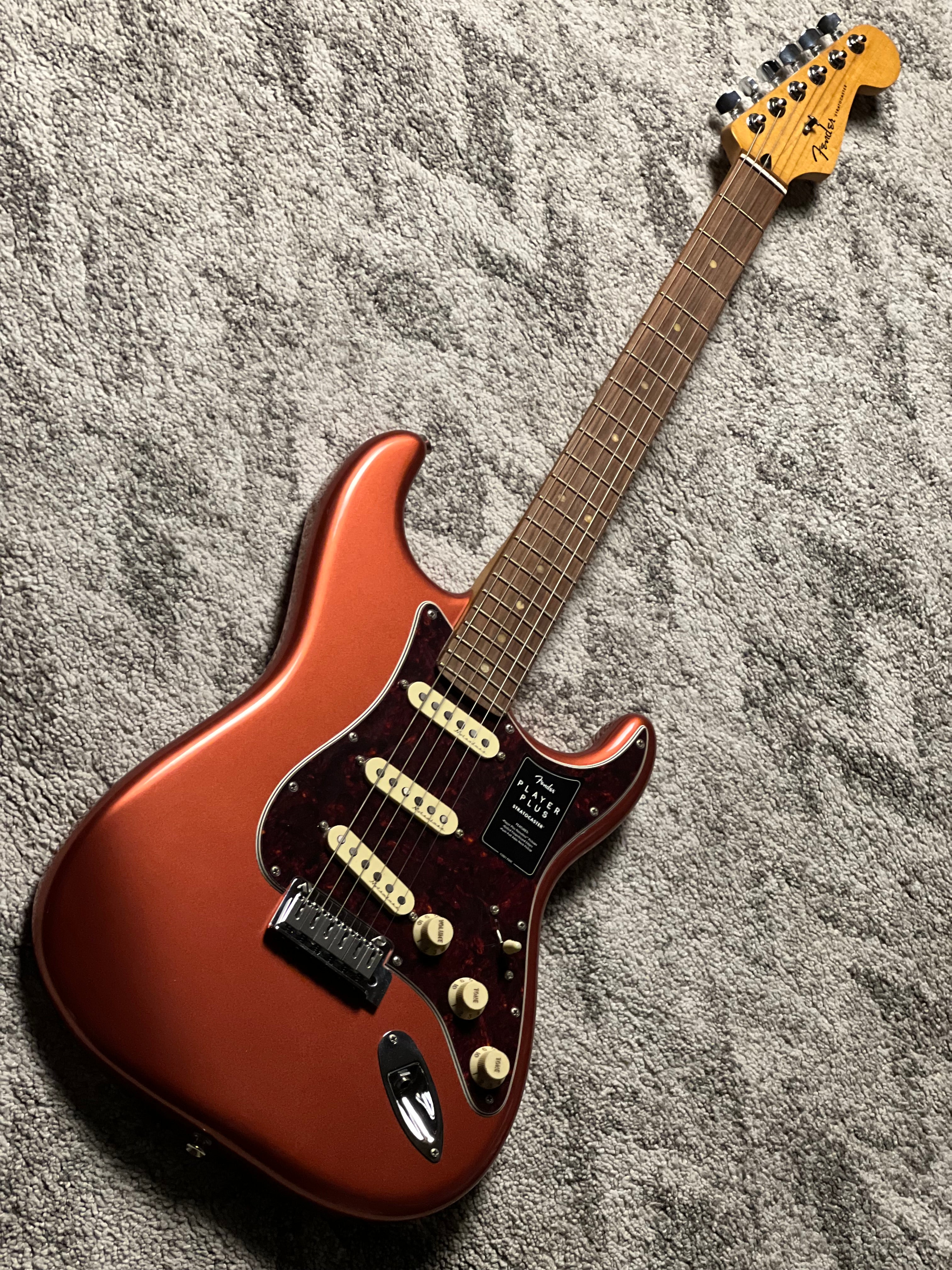 Fender Player Plus Stratocaster - Aged Candy Apple Red with Pau