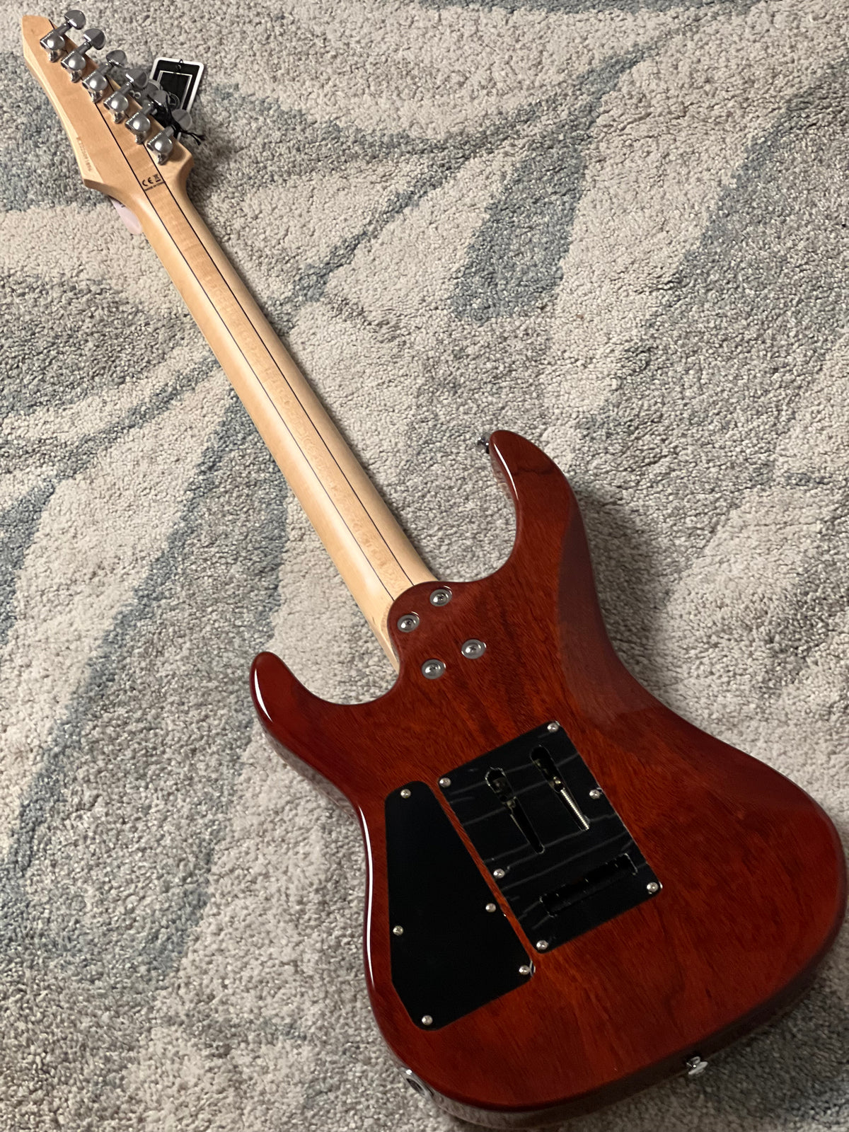 Soloking E-160 Custom Edge Series in Honeyburst with Blue Stripe Limited Edition