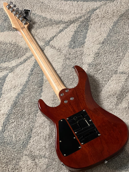 Soloking E-160 Custom Edge Series in Honeyburst with Blue Stripe Limited Edition