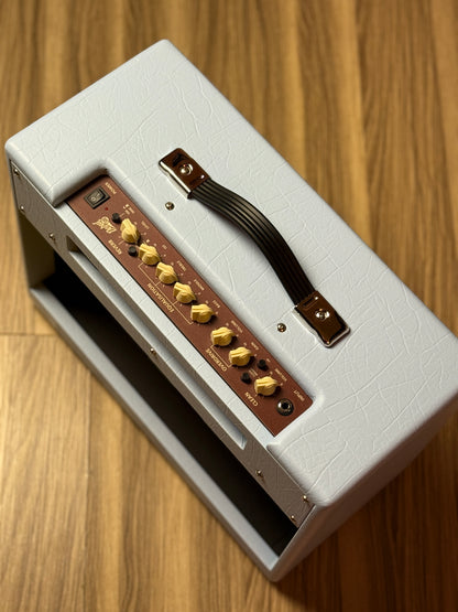 Blackstar Debut 50R 50-watt 1 x 12-inch Combo Amplifier in Baby Blue Tolex with Union Flag Grille