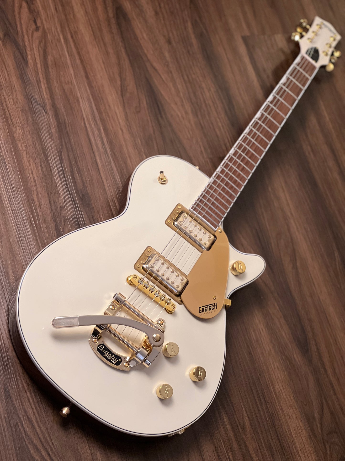 Gretsch Electromatic Pristine LTD Jet Electric Guitar w/Bigsby, Laurel FB, White Gold