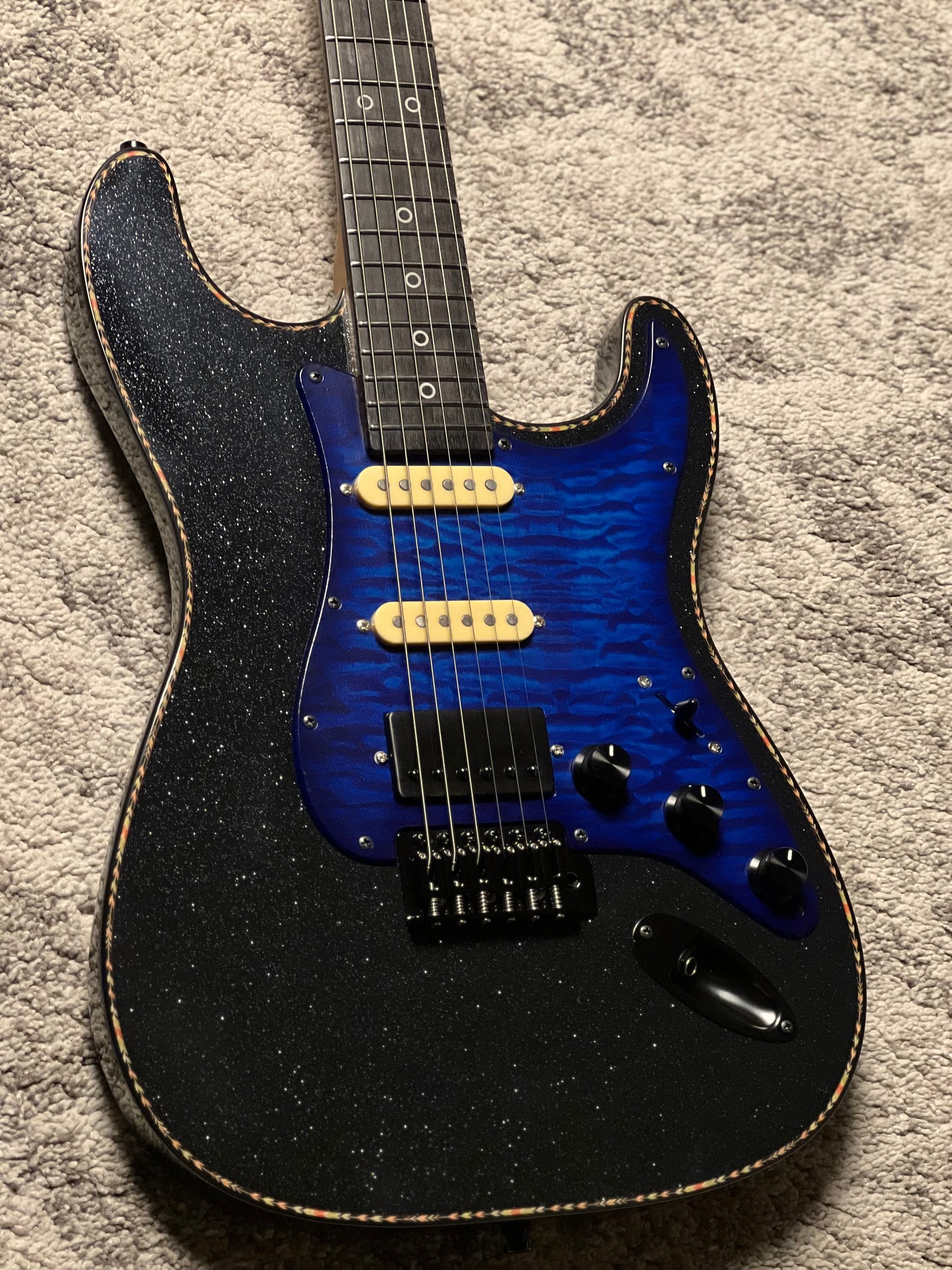 Dhatarattha Custom DST HSS in Starry Night Black with Rosewood FB