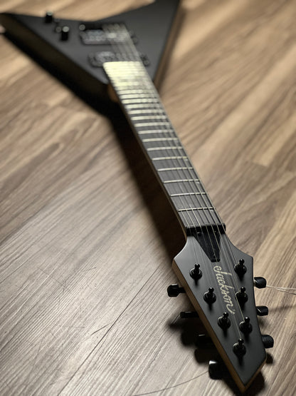 Jackson JS Series Rhoads JS22-7 RR HT 7-String Amaranth FB In Satin Black