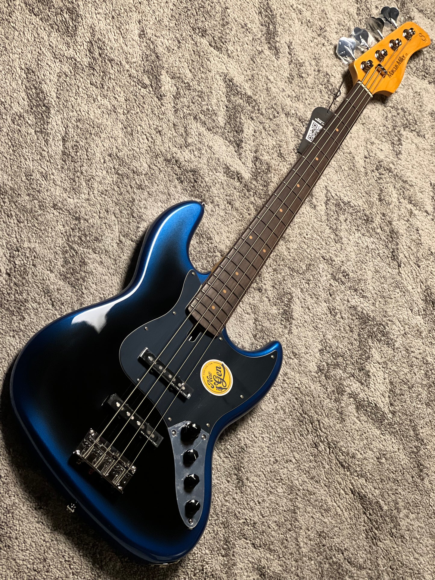 Sire Marcus Miller V3-4 New Gen Electric Bass Guitar in Midnight Blueburst