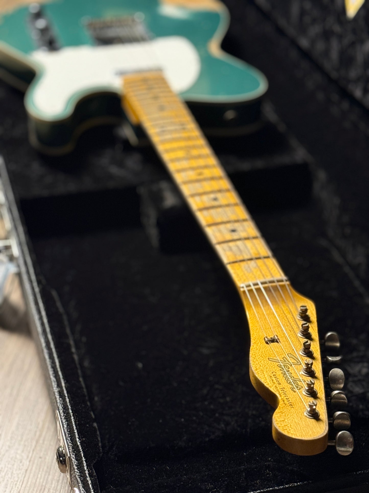 Fender Custom Shop 1965 Telecaster Heavy Relic with Quartersawn Maple in Aged Sherwood Green Metallic