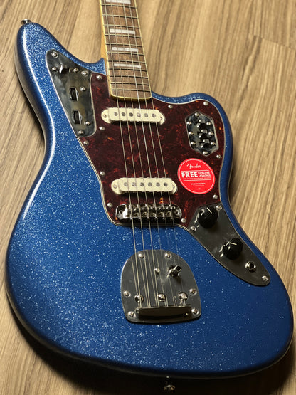 Squier FSR Classic Vibe 70s Jaguar with Laurel FB in Blue Sparkle