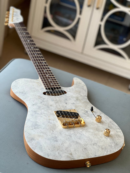 Saito S-622 TLC with Rosewood in White Granite with Gold Hardware 242919