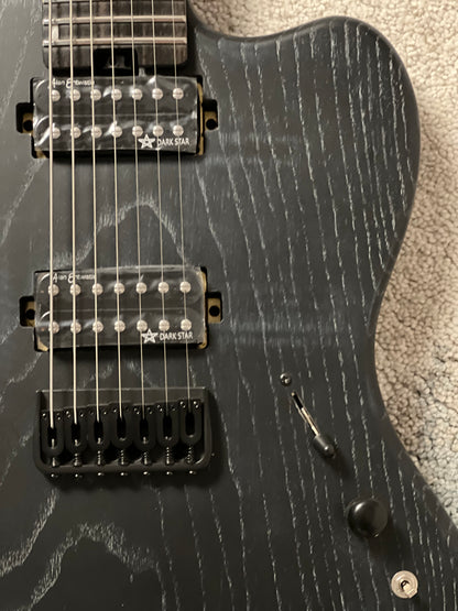 Soloking MJM-7 Custom Baritone HH with Wenge Neck in Driftwood Black