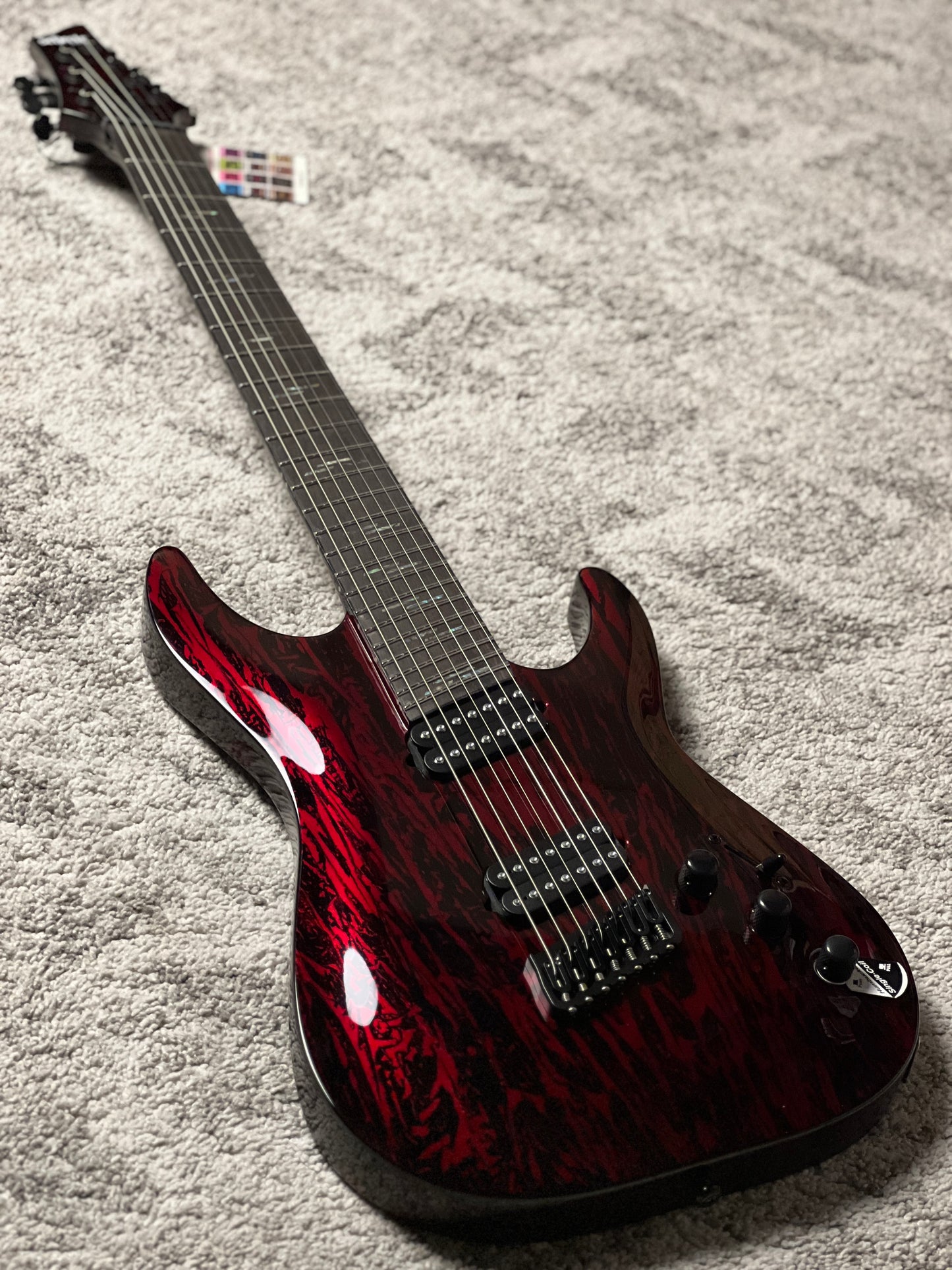 Schecter C-7 MS Silver Mountain in Blood Moon W21072228