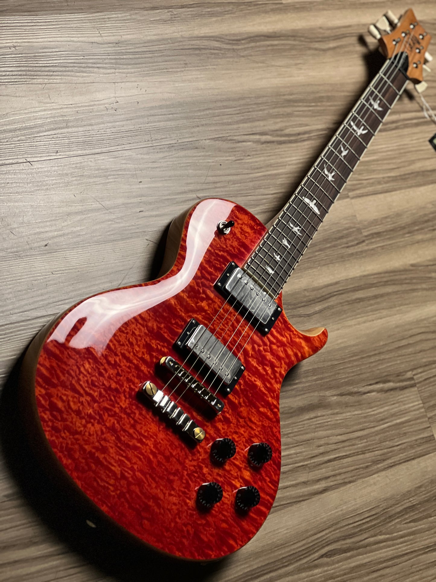 PRS SE 594 Quilt Limited Edition Singlecut in Blood Orange