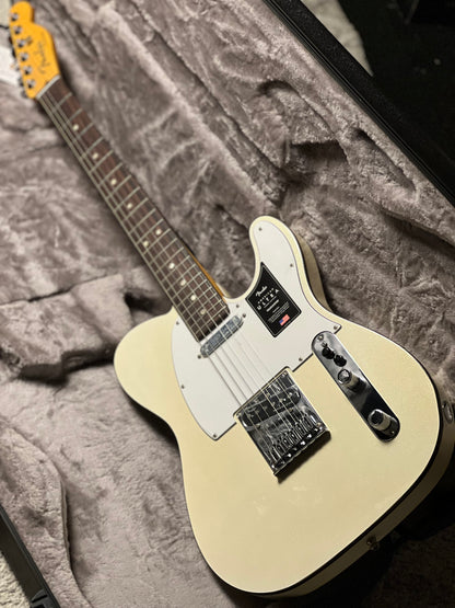Fender American Ultra Telecaster with Rosewood FB in Arctic Pearl