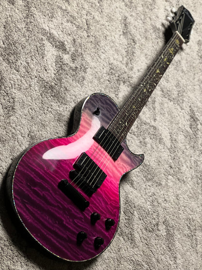 Dhatarattha Custom DLP in Purple Wipeout with 5A Quilt Top