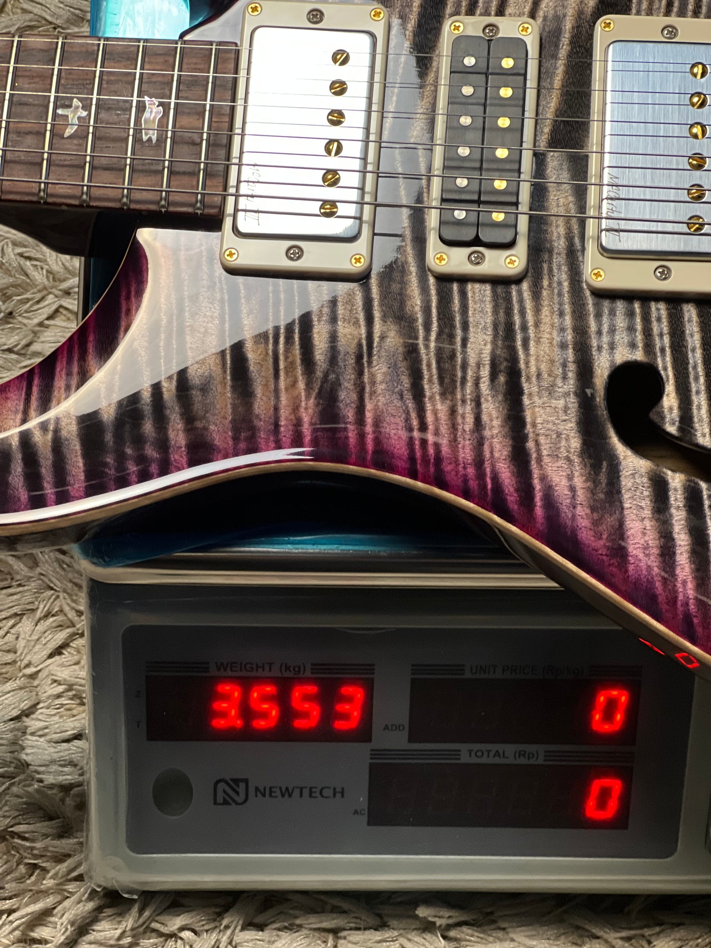 PRS 40th Anniversary Special Semi Hollow Limited Edition in Charcoal Purple Burst 0419137