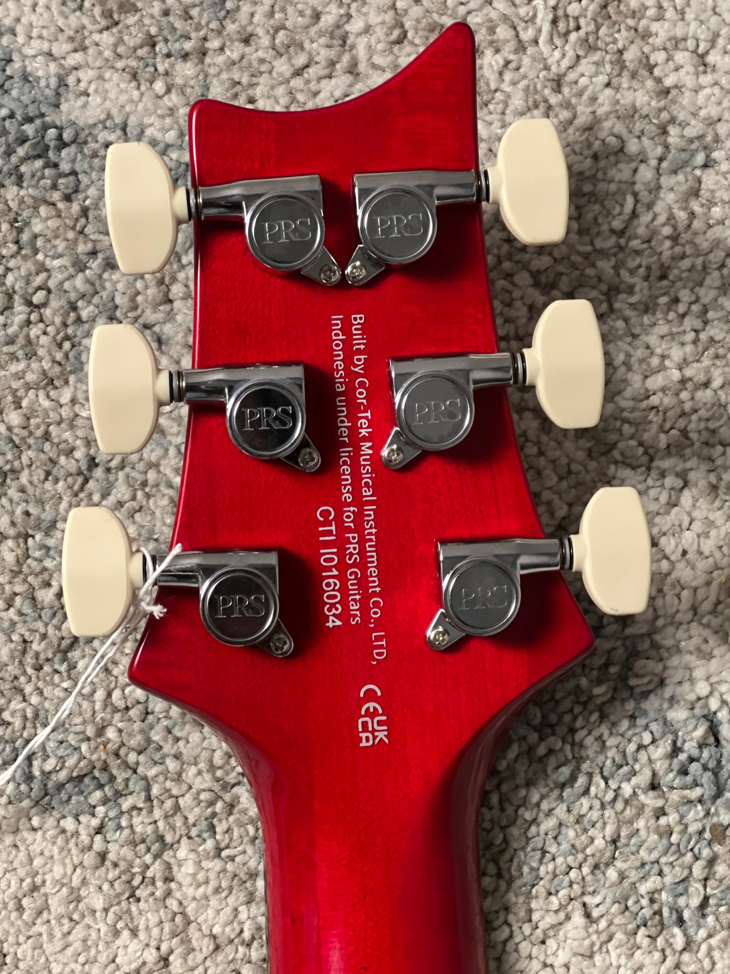 PRS SE Custom 24 Flame in Charcoal Cherry Burst