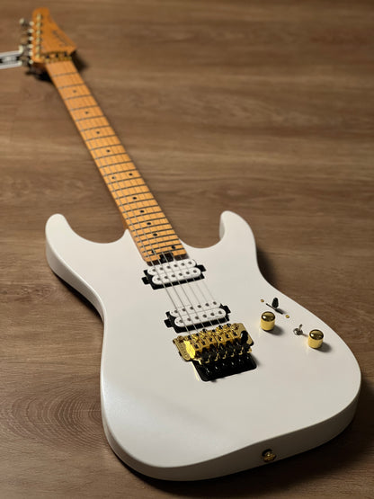 Soloking MS-1 Custom 24 HH FR Flat Top in Pearl White with Gold Hardware Nafiri Special Run