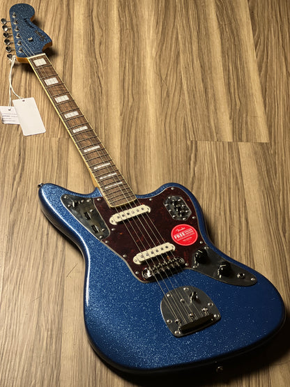 Squier FSR Classic Vibe 70s Jaguar with Laurel FB in Blue Sparkle