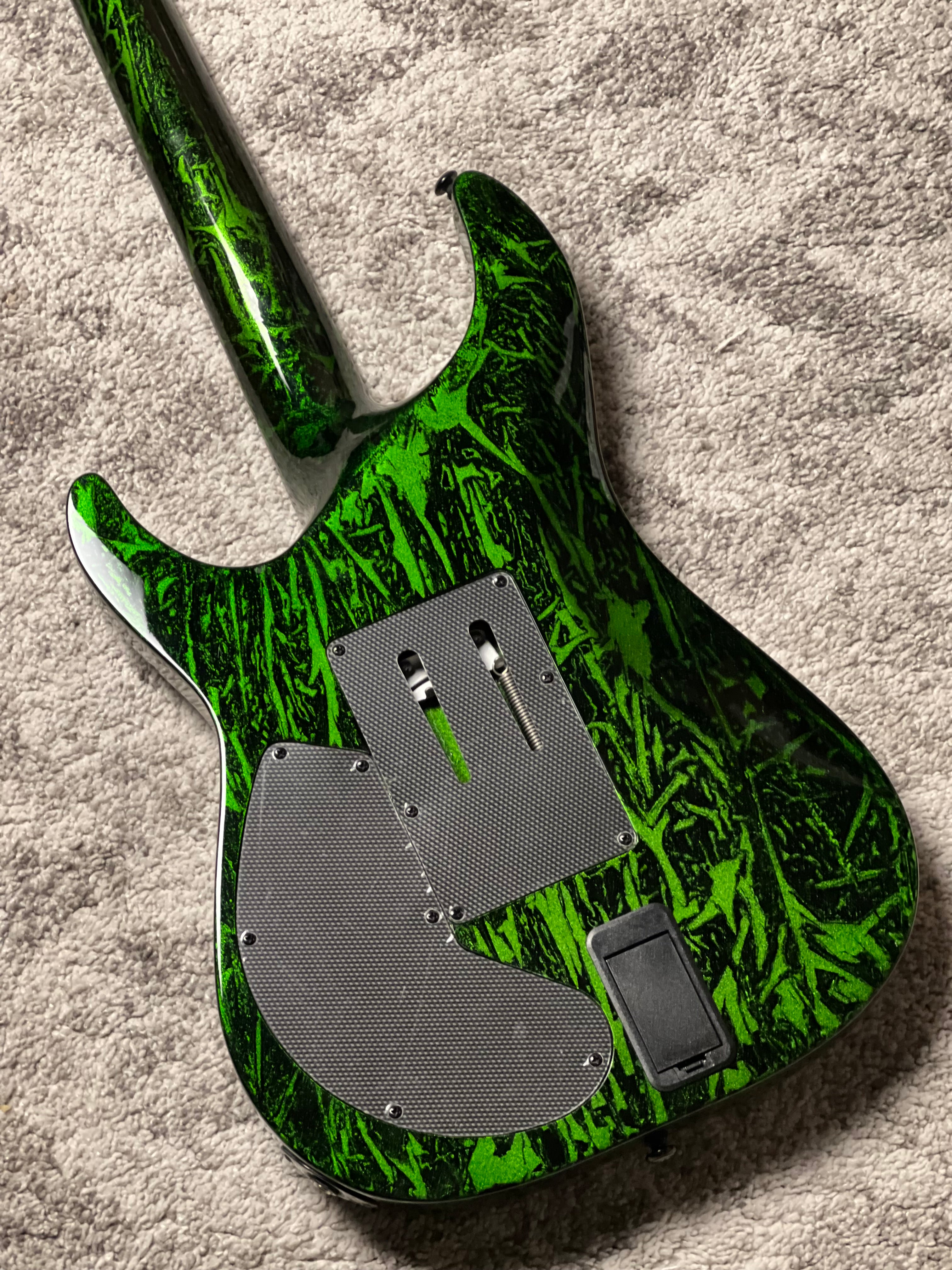 Schecter C-1 FR-S Silver Mountain in Toxic Venom W21080108